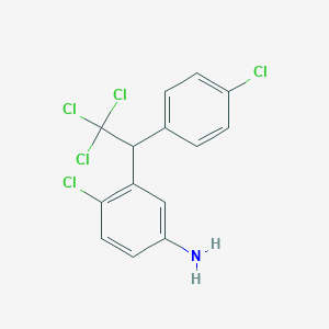 4-Chloro-3-[2,2,2-trichloro-1-(4-chlorophenyl)ethyl]aniline