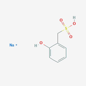 molecular formula C7H8NaO4S+ B15466261 Sodium;(2-hydroxyphenyl)methanesulfonic acid CAS No. 55116-32-0