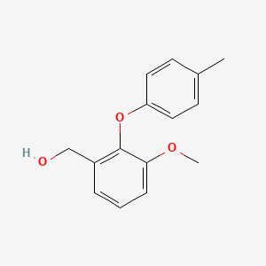 molecular formula C15H16O3 B15466273 [3-Methoxy-2-(4-methylphenoxy)phenyl]methanol CAS No. 57422-21-6