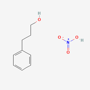 molecular formula C9H13NO4 B15466281 Nitric acid--3-phenylpropan-1-ol (1/1) CAS No. 54894-18-7