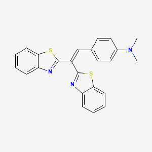 4-[2,2-bis(1,3-benzothiazol-2-yl)ethenyl]-N,N-dimethylaniline