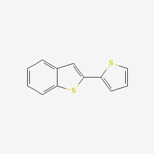 molecular formula C12H8S2 B15466326 2-(Thiophen-2-yl)-1-benzothiophene CAS No. 55164-48-2