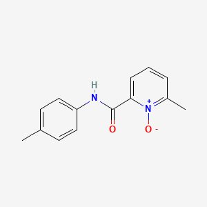 molecular formula C14H14N2O2 B15466328 2-Pyridinecarboxamide, 6-methyl-N-(4-methylphenyl)-, 1-oxide CAS No. 56387-86-1