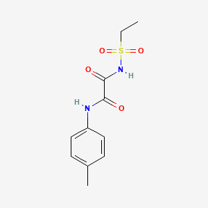 molecular formula C11H14N2O4S B15466331 N~1~-(Ethanesulfonyl)-N~2~-(4-methylphenyl)ethanediamide CAS No. 59119-81-2