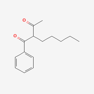 molecular formula C15H20O2 B15466333 1,3-Butanedione, 2-pentyl-1-phenyl- CAS No. 56745-75-6