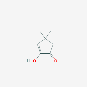 molecular formula C7H10O2 B15466350 2-Cyclopenten-1-one, 2-hydroxy-4,4-dimethyl CAS No. 54639-81-5