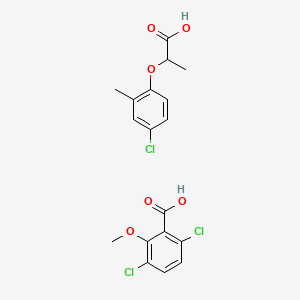 2-(4-Chloro-2-methylphenoxy)propanoic acid;3,6-dichloro-2-methoxybenzoic acid