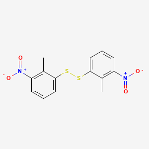 molecular formula C14H12N2O4S2 B15466406 1,1'-Disulfanediylbis(2-methyl-3-nitrobenzene) CAS No. 56682-03-2