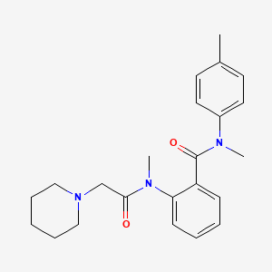 N-Methyl-2-(N-methyl-2-piperidinoacetamido)-N-(p-tolyl)benzamide