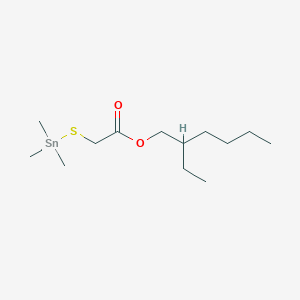 molecular formula C13H28O2SSn B15466436 2-Ethylhexyl [(trimethylstannyl)sulfanyl]acetate CAS No. 57583-36-5