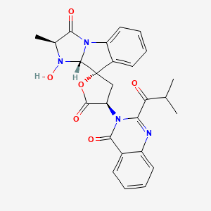 molecular formula C26H24N4O6 B15466485 Nortryptoquivalone CAS No. 55387-46-7