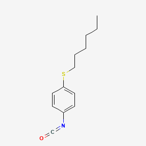 molecular formula C13H17NOS B15466489 1-(Hexylsulfanyl)-4-isocyanatobenzene CAS No. 54528-25-5