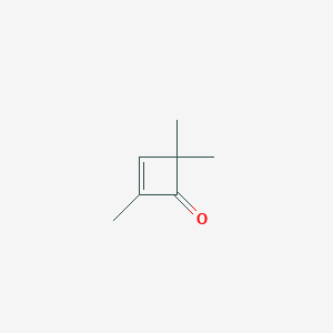 molecular formula C7H10O B15466498 2-Cyclobuten-1-one, 2,4,4-trimethyl- CAS No. 55701-64-9