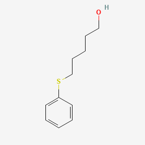 molecular formula C11H16OS B15466501 5-Phenylsulfanylpentan-1-ol CAS No. 57774-95-5