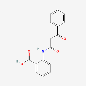 molecular formula C16H13NO4 B15466510 Benzoic acid, 2-[(1,3-dioxo-3-phenylpropyl)amino]- CAS No. 54585-02-3