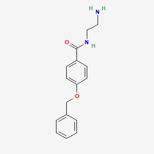 molecular formula C16H18N2O2 B15466545 N-(2-Aminoethyl)-4-(benzyloxy)benzamide CAS No. 56203-55-5