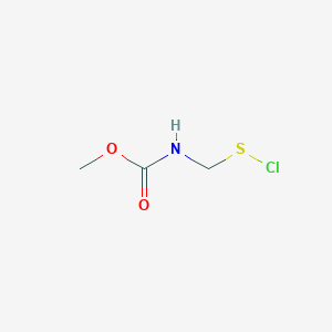 molecular formula C3H6ClNO2S B15466559 Methyl [(chlorosulfanyl)methyl]carbamate CAS No. 54399-48-3