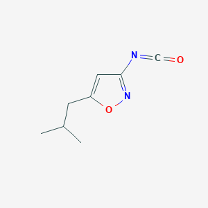 3-Isocyanato-5-(2-methylpropyl)-1,2-oxazole