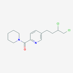 [5-(3,4-Dichlorobutyl)pyridin-2-yl](piperidin-1-yl)methanone