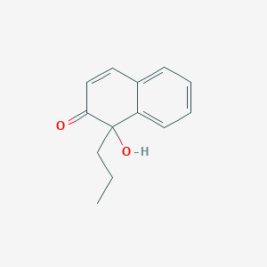 molecular formula C13H14O2 B15466647 1-Hydroxy-1-propylnaphthalen-2(1H)-one CAS No. 57565-26-1