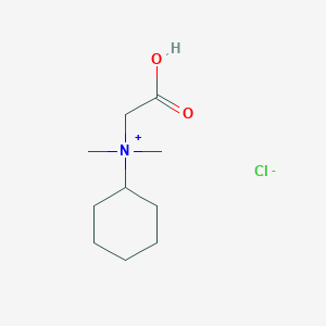 molecular formula C10H20ClNO2 B15466655 N-(Carboxymethyl)-N,N-dimethylcyclohexanaminium chloride CAS No. 59142-14-2