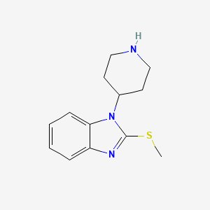 molecular formula C13H17N3S B15466656 2-(Methylsulfanyl)-1-(piperidin-4-yl)-1H-benzimidazole CAS No. 57648-20-1