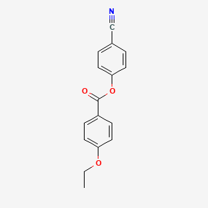 molecular formula C16H13NO3 B15466668 4-Cyanophenyl 4-ethoxybenzoate CAS No. 56131-50-1