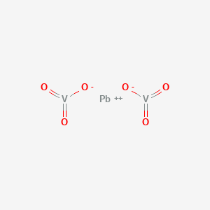 molecular formula O6PbV2 B154667 六氧化二钒酸铅 CAS No. 10099-79-3