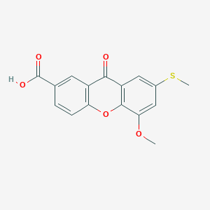 5-Methoxy-7-(methylsulfanyl)-9-oxo-9H-xanthene-2-carboxylic acid