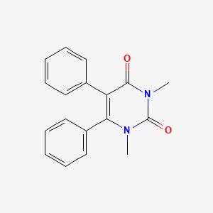 molecular formula C18H16N2O2 B15466707 2,4(1H,3H)-Pyrimidinedione, 1,3-dimethyl-5,6-diphenyl- CAS No. 55625-99-5