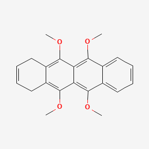 molecular formula C22H22O4 B15466719 5,6,11,12-Tetramethoxy-1,4-dihydrotetracene CAS No. 58977-03-0