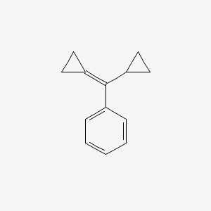 molecular formula C13H14 B15466740 [Cyclopropyl(cyclopropylidene)methyl]benzene CAS No. 56061-45-1