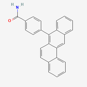 molecular formula C25H17NO B15466788 4-(Tetraphen-7-yl)benzamide CAS No. 56164-80-8