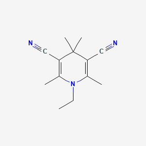 3,5-Pyridinedicarbonitrile, 1-ethyl-1,4-dihydro-2,4,4,6-tetramethyl-