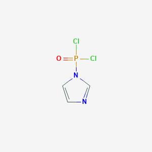 molecular formula C3H3Cl2N2OP B15466822 1H-Imidazol-1-ylphosphonic dichloride CAS No. 55419-70-0