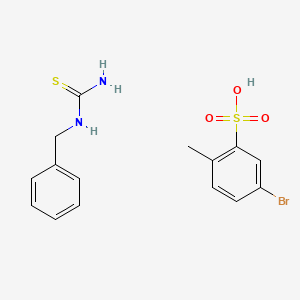 Benzylthiourea;5-bromo-2-methylbenzenesulfonic acid