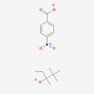 molecular formula C15H23NO5 B15466930 4-Nitrobenzoic acid;2,2,3-trimethylpentan-3-ol CAS No. 55705-68-5