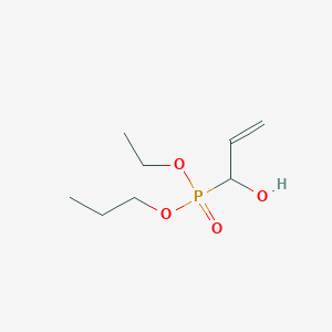 molecular formula C8H17O4P B15466941 Ethyl propyl (1-hydroxyprop-2-en-1-yl)phosphonate CAS No. 53722-16-0