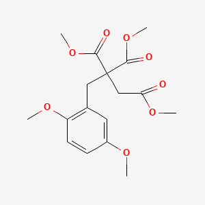 Trimethyl 3-(2,5-dimethoxyphenyl)propane-1,2,2-tricarboxylate