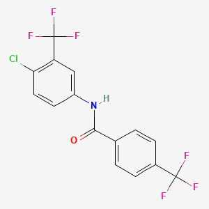 N-[4-Chloro-3-(trifluoromethyl)phenyl]-4-(trifluoromethyl)benzamide