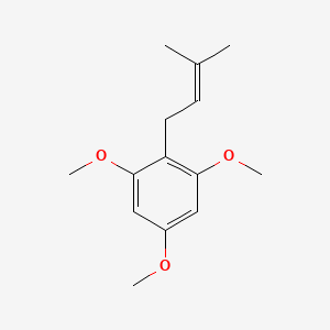 molecular formula C14H20O3 B15466970 1,3,5-Trimethoxy-2-(3-methylbut-2-en-1-yl)benzene CAS No. 54961-01-2