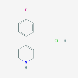 molecular formula C11H13ClFN B154670 4-(4-氟苯基)-1,2,3,6-四氢吡啶盐酸盐 CAS No. 1978-61-6