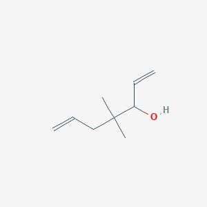 molecular formula C9H16O B15467039 4,4-Dimethylhepta-1,6-dien-3-ol CAS No. 58144-16-4