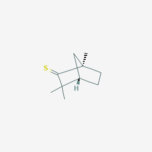 molecular formula C10H16S B15467043 Bicyclo[2.2.1]heptane-2-thione, 1,3,3-trimethyl-, (1R,4S)- CAS No. 53402-11-2