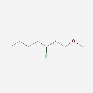 molecular formula C8H17ClO B15467044 3-Chloro-1-methoxyheptane CAS No. 53970-69-7