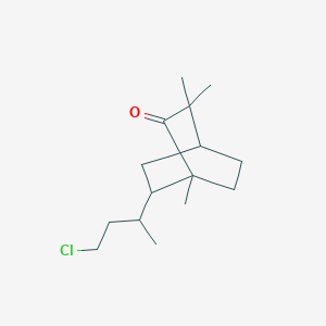 molecular formula C15H25ClO B15467047 6-(4-Chlorobutan-2-yl)-1,3,3-trimethylbicyclo[2.2.2]octan-2-one CAS No. 57618-34-5