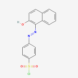 4-[2-(2-Oxonaphthalen-1(2H)-ylidene)hydrazinyl]benzene-1-sulfonyl chloride