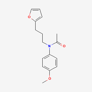 molecular formula C16H19NO3 B15467112 N-[3-(Furan-2-yl)propyl]-N-(4-methoxyphenyl)acetamide CAS No. 57696-80-7