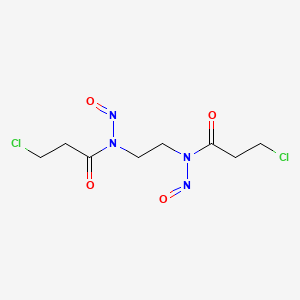 molecular formula C8H12Cl2N4O4 B15467147 N,N'-(Ethane-1,2-diyl)bis(3-chloro-N-nitrosopropanamide) CAS No. 54378-06-2