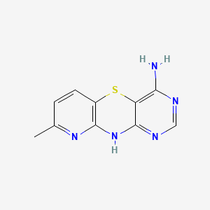 10H-Pyrido(3,2-b)pyrimido(4,5-e)(1,4)thiazin-4-amine, 8-methyl-